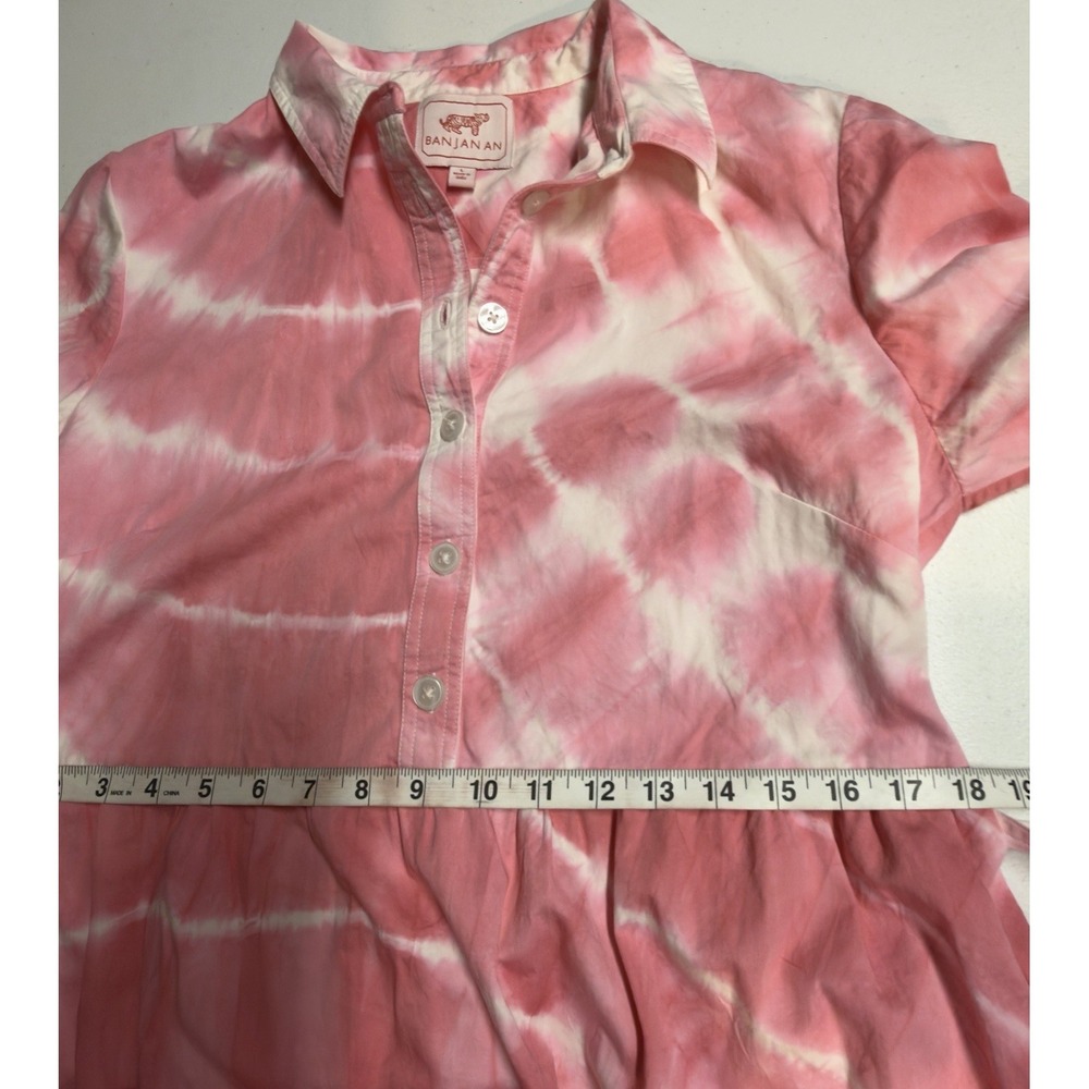 Banjanan  Dress in a pink tie-dye print Size Large - Picture 14 of 16